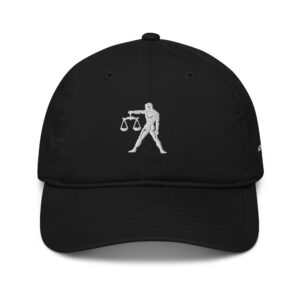 ADONIS THE BALANCE SCALES LOGO ORGANIC DAD HAT