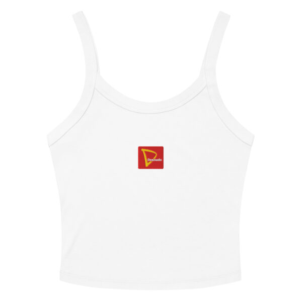 CAFE DESNUDO EMBROIDERED LABEL LOGO MICRO-RIBBED TANK TOP - Image 3