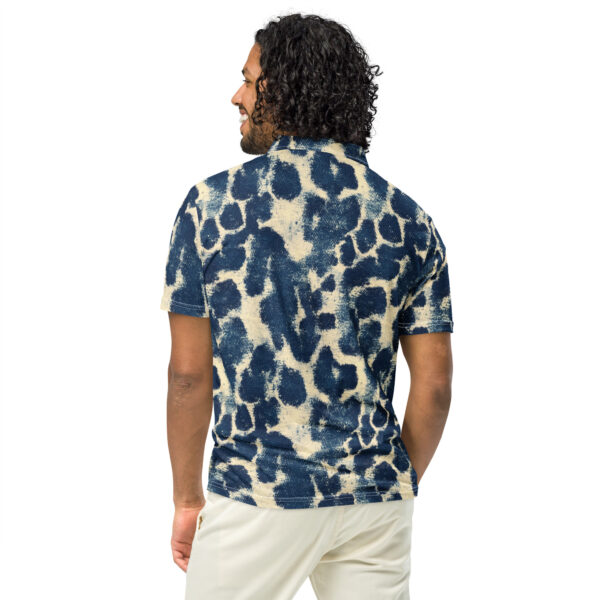 REVUELTA BLEU LEO PRINT POLO SS T-SHIRT - Image 3