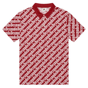 MONTAGNE RED/WHITE POLO SS T-SHIRT