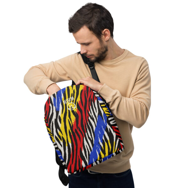 REVUELTA PRIMARY ZEBRA PRINT BACKPACK - Image 2