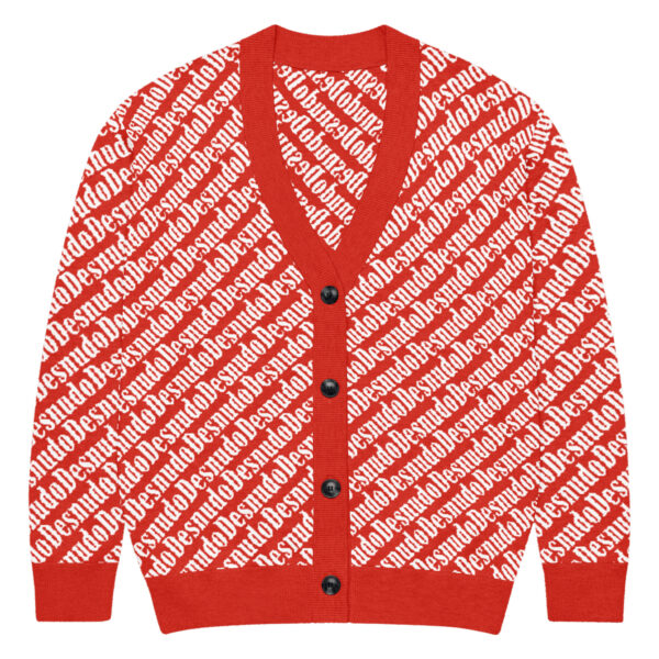 MONTAGNE RED/WHITE KNITTED CARDIGAN - Image 11