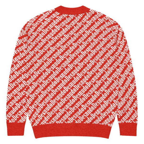 MONTAGNE RED/WHITE KNITTED CARDIGAN - Image 2