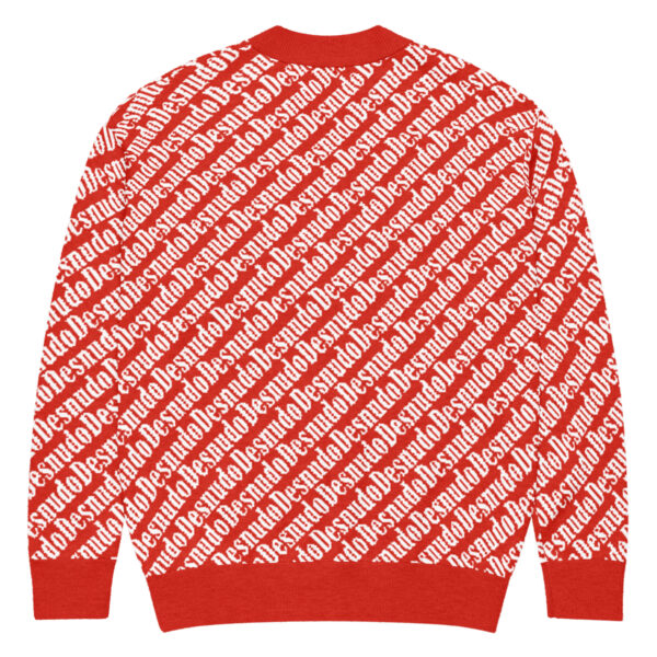 MONTAGNE RED/WHITE KNITTED CARDIGAN - Image 6